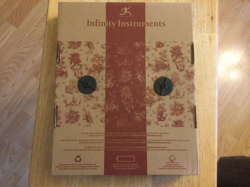 Infinity Instruments Wall Clock, Black, 9 inch diameter, new - Image 3 of 4