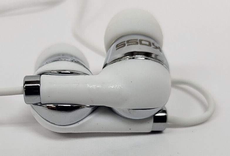New Koss iL100w Earbuds - White w/ Magnetic Snap