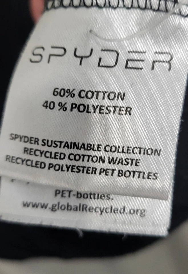 Camiseta Top Spyder Para Hombre Negra Algodón Orgánico XL Foto 4 de 4