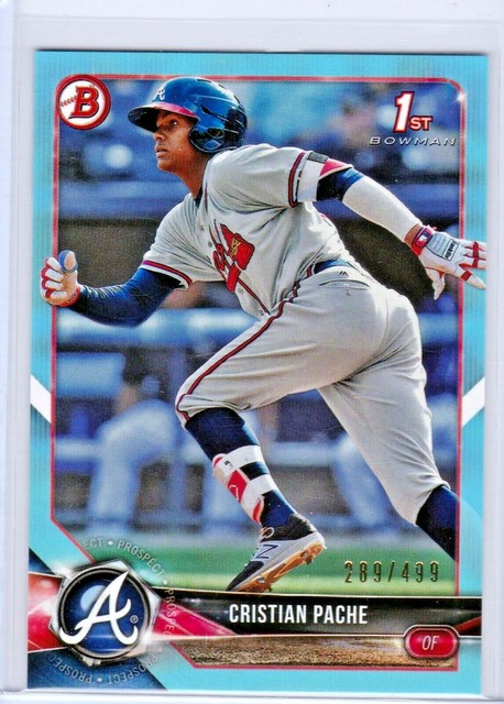 Christian Pache 2018 Bowman Blue Sky Rookie Card BP 46 D 289 499 EBay