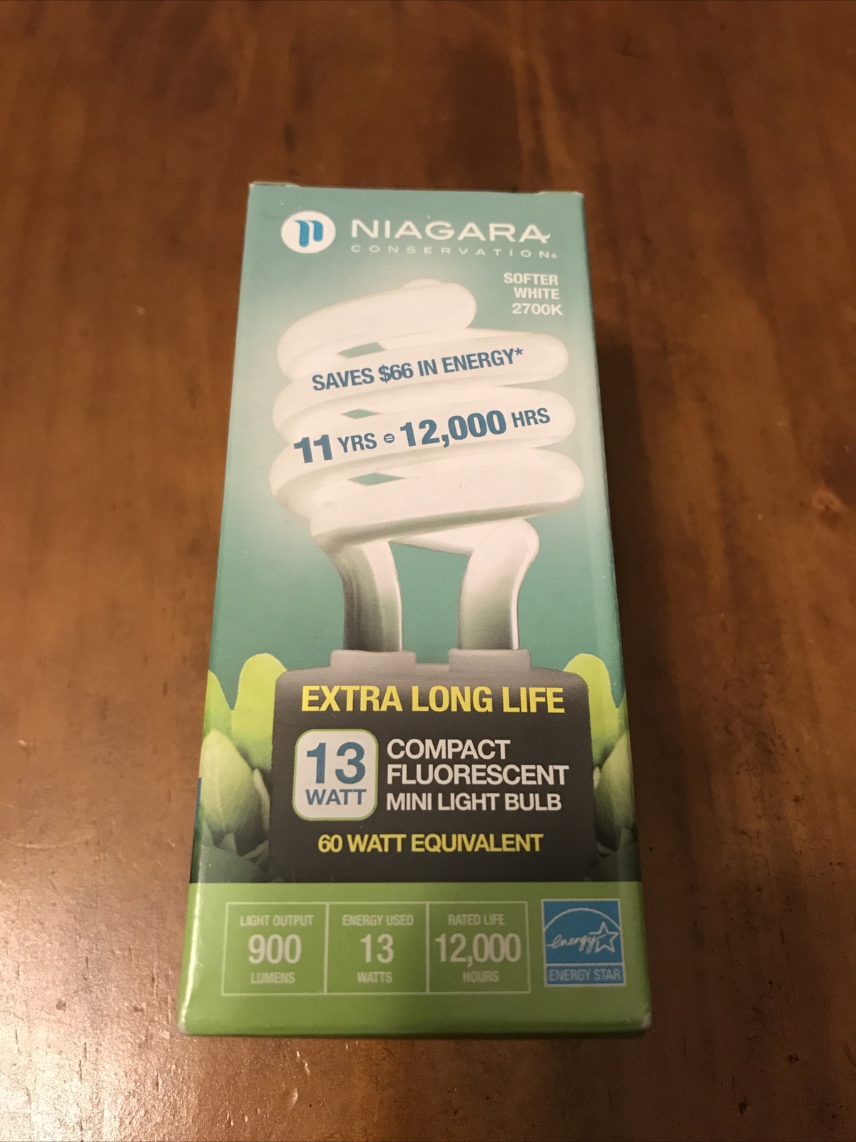 💡 Niagara Softer White 900 Lumens 13 Watt / 60 Watt Equivalent Mini CFL Bulbs