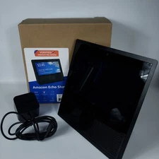 Amazon Echo Show 1st Gen MW46WB Smart Speaker w/ 7" Display Black Tested