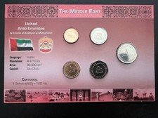 Littleton World Coin Set United Arab Emirates enclosed in card uncirculated