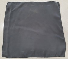 "HUBERT"pocket square 100 SILK, grey 13 x 13 inch, NEW