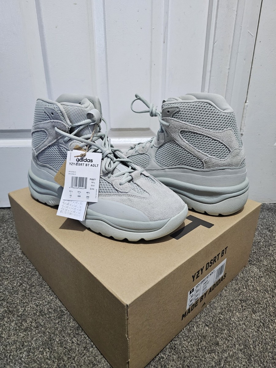 gray yeezy boots
