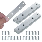 Galvanised Steel Flat Metal Brackets Joining Mending Plates for Repairing Wood