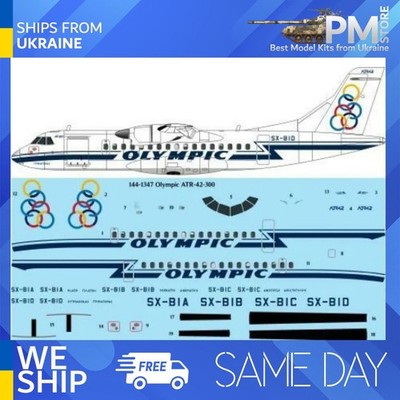 26Decals 144-1347 1/144 Olympic ATR-42-300 for X-Scale kit laser decal