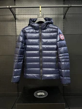 Canada Goose Crofton Hoody Jacket 2227M Men's Deep blue Red label Down Jacket