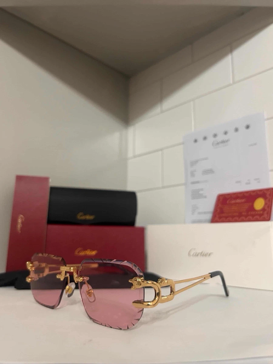 Cartier Rimless Sunglasses for Women for sale | eBay display picture 1