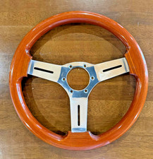 Nardi Classic Wood Steering Wheel 330mm Vintage Jdm Polished Spoke Made In Italy Nardi Classic Wood Steering Wheel 330mm Vintage Jdm Polished Spoke Made In Italy