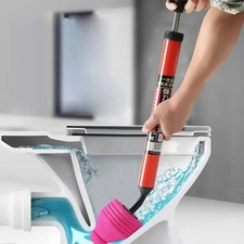 Heavy Duty High Pressure Toilet Unblock Plunger Clog Drain Buster Vacuum Pump US