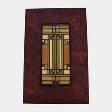 Motawi Tileworks Frank Lloyd Wright Oak Park Home Skylight Framed Pottery Tile