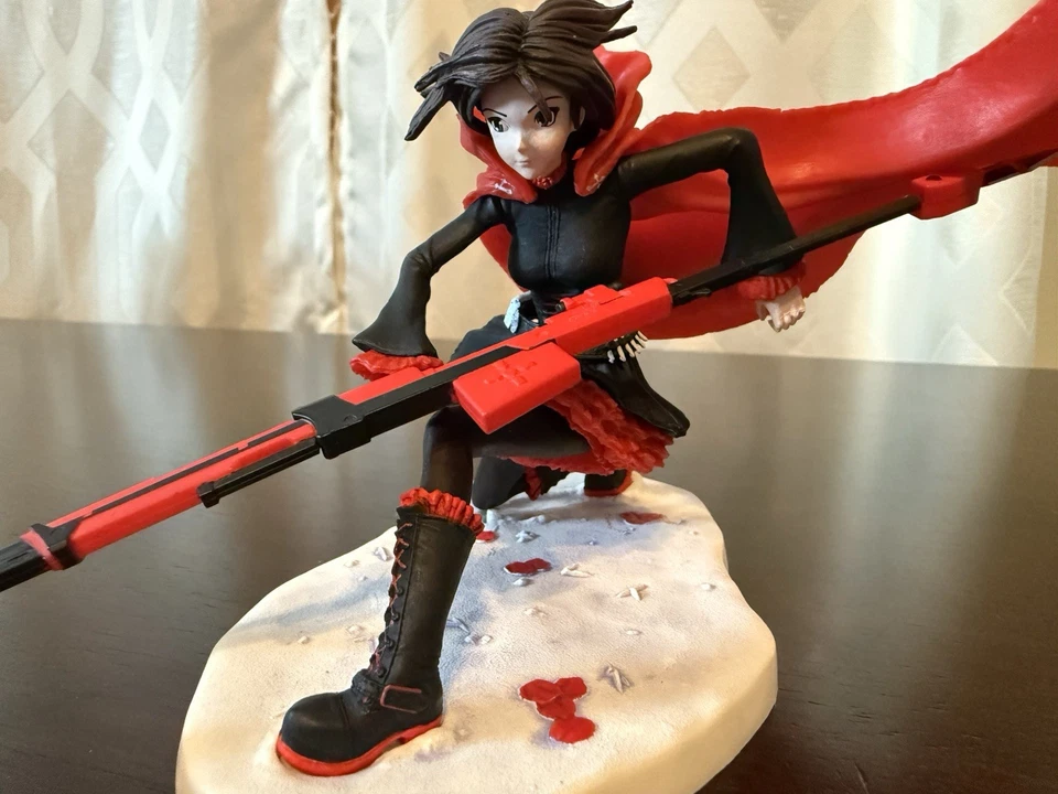 Rare RWBY Ruby Rose McFarlane Rooster Teeth Action Figure OPENED BOX - Image 3 of 4