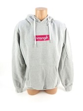 Limango Herren Sweater mit Kapuze Gr L Grau Hoodie Kapuzenpullover langarm (DV)