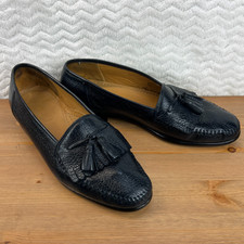 Zapato Mocasín Hombre MAUS & HOFFMAN Piel de Ciervo Suave Grano Guijarro Borla Kiltie 10M ESPAÑA