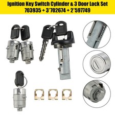🚗Ignition Switch Cylinder & 3 Door Lock Set W/2 Keys For Suburban Tahoe 98-1999