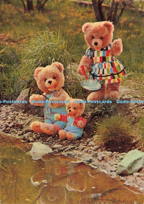 D214541 Teddybären am Fluss Anco 1974