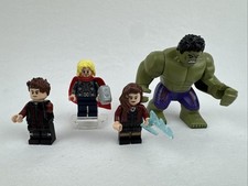 LEGO Lote de Minifiguras Marvel Super Heroes Vengadores Thor Ojo de Halcón Bruja Escarlata Hulk