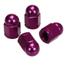 Aluminum alloy BMX acorn axle nut 3/8" X 26T SET OF 4 PURPLE