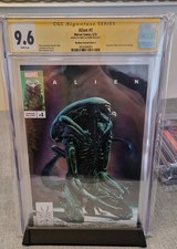 Alien #1 Marvel Comics 5/21 Signed By Mayhew  CGC 9.6 Variant Cover A White Page