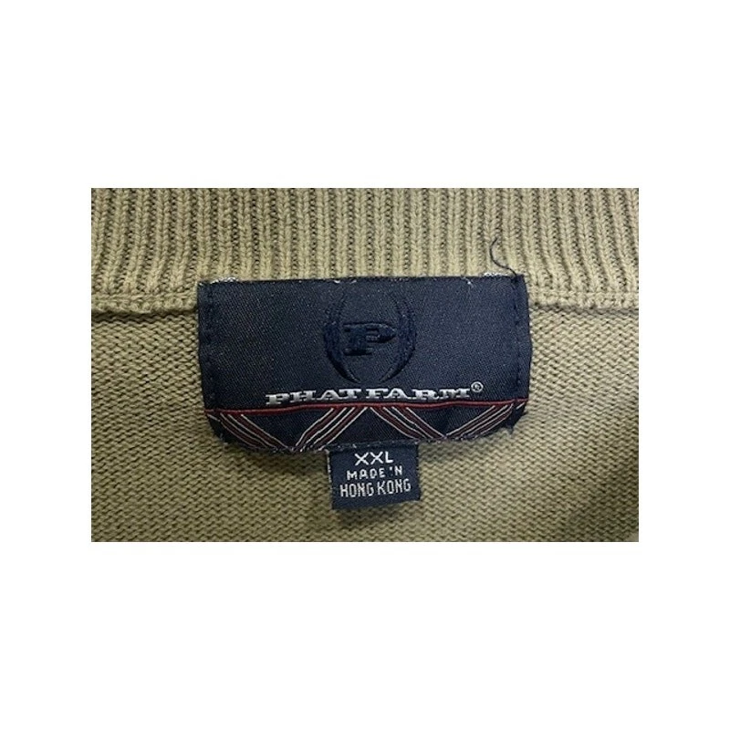 Suéter vintage Phat Farm a rayas XXL 100 % algodón para hombre Foto 4 de 4