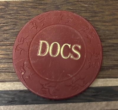 Vintage Unidentified Casino Roulette Poker Gaming Chip DOCS
