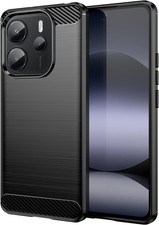 Cover per Xiaomi Redmi Note 14 4G Custodia, [Fibra Di Carbonio] Morbido TPU Cust