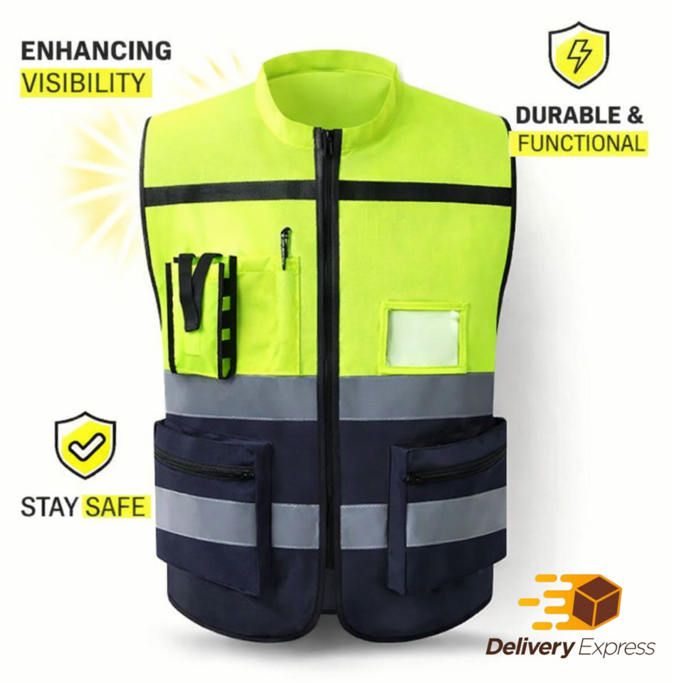 Chalecos Reflectantes De Trabajo Seguridad Para Hombre Mujer Niños Talla Pequeña