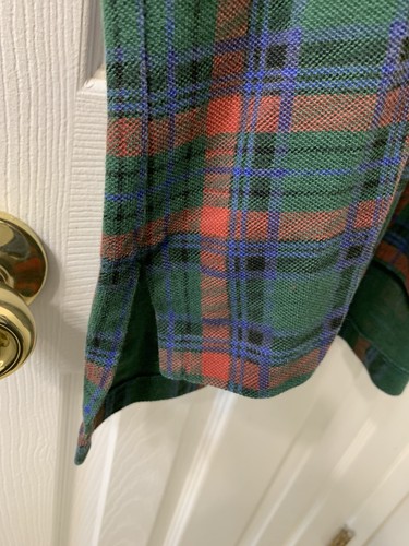 VTG Polo Ralph Lauren Men's Cotton S/S Polo Shirt Tartan Plaid • 2XL - Picture 5 of 5