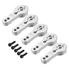 Aluminium Servo klaxon 25T M3 Filet Argent Futaba Savox Xcore HL Go Tech 5Pcs