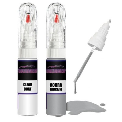 Lackstift für ACURA SLIPSTREAM SILVER NH837M + Klarlack Pinsel Kratzer Fix Kit