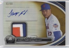 2013 Bowman Platinum Relic Gold Refractor 32/50 Jeurys Familia #AR-JF Auto 0t4