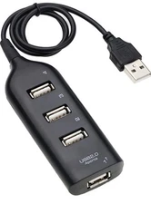 USB Hub 4 Port USB 2.0 Distribution Splitter - A0176