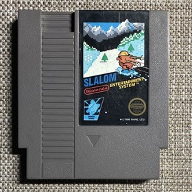 Nintendo NES Sports Game Lot (3): Baseball, 10-Yard Fight, Slalom- 5 Screw