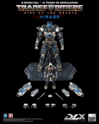 Threezero 3A DLX Mirage Transformers Rise of the Beasts Articulated Mecha Model