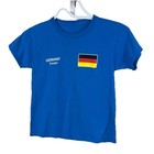Germany Olympic ISO 2019 Kids Blue T Shirt SMALL 6-8 No Tags — photo 1