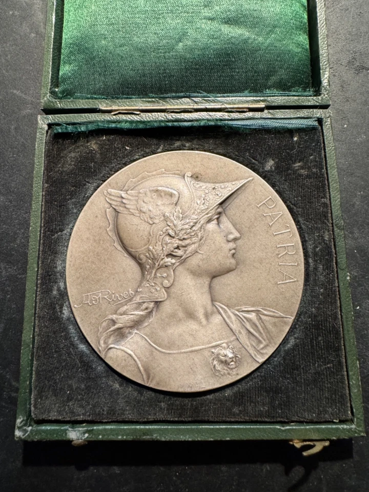 Superbe Médaille 1 argent 139g " Conseil Caisse d'Epargne Corbeil 1912" RIVET - Photo 2/4