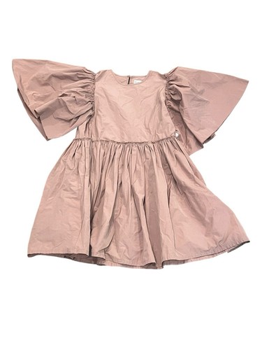 CHRISTINA ROHDE GIRL'S DRESS DUSTY ROSE FLUTTER FLARE SHORT SLEEVE SZ 12 - Picture 3 of 8