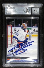 Ilya Sorokin Signed 2024 Upper Deck Hockey Card Beckett Auto 10