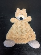 Demdaco Baby Lovey Rattle Plush Fox Tan Super Soft Security Blanket Soother