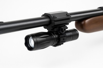 1000 Lumen Tactical Flashlight w/ Picatinny Mount for Ruger 10/22 Rifle Hunting