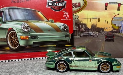 HOT WHEELS - 2024 RLC Red Line Club - Magnus Walker PORSCHE 964 - GREEN - NICE!