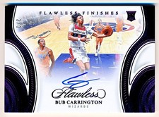 2024-25 Flawless Bub Carrington Finishes Signatures Amethyst Auto Rc #FF-BUB /3