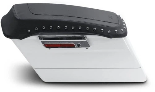 Mustang Saddlebag Lid Covers - Chrome Studs Motorcycle Street Bike 77605 - Image 3 of 4