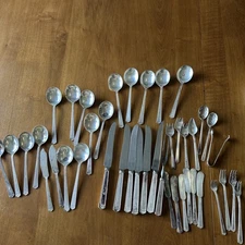 1923 Anniversary Pattern  Rogers Bros Set Silverplate Flatware