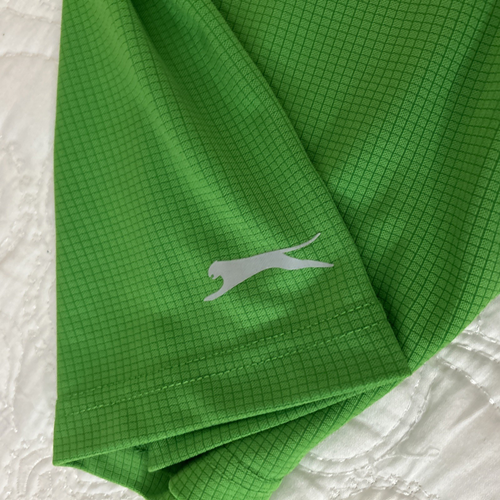 SLAZENGER Herren XL grün Golf Poloshirt Polyester Stretch - Bild 10 von 10