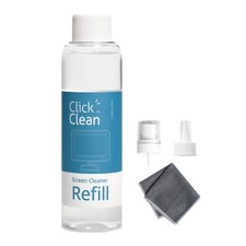 Click Clean Screen Cleaner Refill Kits - 4 oz Cleaner Refill and 1 Microfiber...