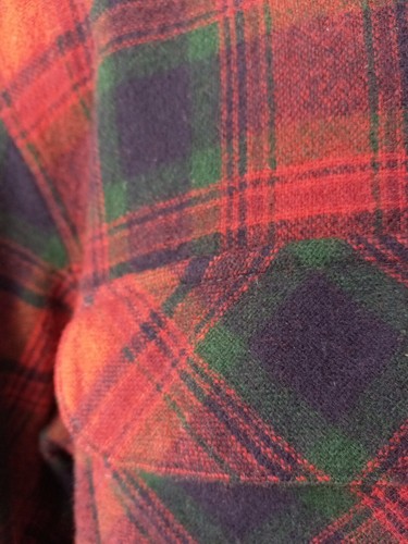Woodland Wool Shirt Shacket Mens Large Plaid Lumberjack Pockets Vintage - Picture 5 of 12