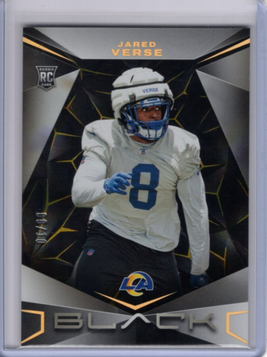 JARED VERSE     2024 PANINI BLACK GOLD #141 RC 08/10