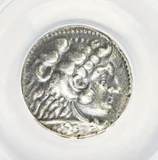 336-323 BC MACEDONIAN ALEXANDER III THE GREAT AR TETRADRACHM (24MM, 5H) ANACS VF